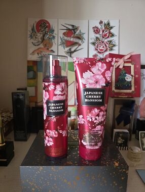 Bath & Body Works Japanee Cherry Blossom Mist and Body Cream